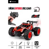 welcomein 30 KM/H RC Araba 4x4 Buharlı Işıklı 2.4GHz Uzaktan Kumandalı Off Road Oyuncak Araba