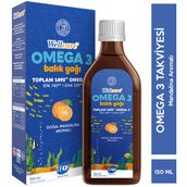Wellcare Omega 3 Doğal Mandalina Aromalı 150 ml Şurup Balık Yağı