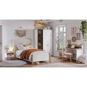 Weltew Home Bodrum Genç Odası Takımı Suntalam Malzemeden 5 Parça Modern Tasarım Beyaz