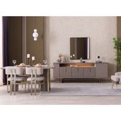 Weltew Home Latte Yemek Odası Takımı - Bej - 6 Sandalye
