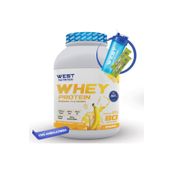 West Nutrition Whey Protein Tozu 2400 gr 80 Servis Muz Aromalı