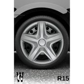 Whigor Chevrolet G104 Blazer 15 inç 4 Adet Gri Jant Kapağı