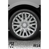 Whigor Chevrolet G111 Corsica 14 inç 4 Adet Gri Jant Kapağı