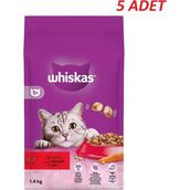 Whiskas Biftekli 5x1.4 kg Yetişkin Kuru Kedi Maması