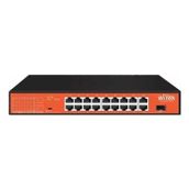 Wi Tek WI-PS518GH 16 Port 10-100 Mbps 1 Port SFP 150 W Full PoE Switch