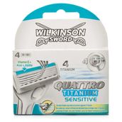 Wilkinson Quattro Titanium Sensitive 4'lü Yedek Tıraş Bıçağı