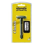 Wilkinson Sword Klasik Tıraş Bıçağı Makinesi ve 5 Yedek Bıçak ve Tıraş Fırçası