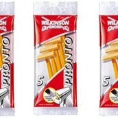 Wilkinson Sword Pronto Tek Bıçaklı 5'li Kullan At Tıraş Bıçağı, 3 Poşet 3 Paket
