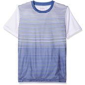 Wilson Mavi Team Anahtarı Çizgili Crew Erkek Çocuk T-shirt