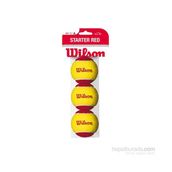 Wilson WRT137001 Kırmızı Starter Easy Itf Onaylı 3 Lü Tenis Antrenman Topu