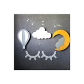 Windly Concept Fil Balon Kirpik Bebek ve Çocuk Odası Gece Lambası Seti