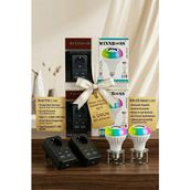 Winnboss Evini Akıllandır! 2'li Usb/type-C Girişli Akıllı Priz & 2'li Kumandalı Bluetooth Müzikli Ampul Seti - RGB