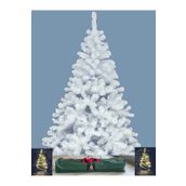 Winterfest WINLUXB180ÇNTL 180 cm 600 Gür Dallı ve Çantalı Beyaz Yılbaşı Ağacı