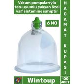 Wintoup #hacamat Yüksek Kaliteli Geleneksel Tedavi Klinik Tıbbi Malzeme Dayanıklı Vakumlu Profesyonel Hijyen 100 Adet 6 No Hacamat Kupası - Çok Renkli