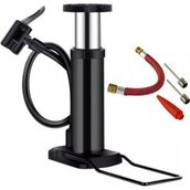 Wiwi Mini Ayaklı Taşınabilir 160 Psi Bisiklet Motosiklet Araba Havuz Pompası Igne Seti Hediyeli - Siyah