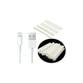 Woer Daralan Makaron Iphone Şarj Kablo Ucu Koruyucu 6.4 mm 10 Adet 5 cm Beyaz