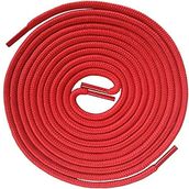 Wonkey Yuvarlak Spor Ayakkabı Bağcığı, Dayanıklı Polyester Bot için Bağcık, İş Ayakkabısı Aksesuarı [1 ÇİFT] (Kırmızı, 120 cm)
