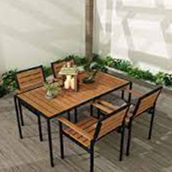 Woodesk CPT7707-150 Alaca Bahçe Masa+6 Sandalye