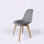Woodesk SND3023 Gri Dallas Ağaç Ayaklı Sandalye