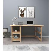Woodface Cıty Doğal Ahşap Çalışma Masası