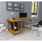 Woodface Lisa Doğal Ahşap Meşe Çalışma Masası