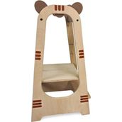 Woodhub Kule-Öğrenme Kulesi-Kaplan - Ahşap Desenli