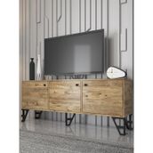 Wood'n Love Bello 160 cm Atlantik Çam-Siyah Tv Ünitesi