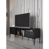 Wood'n Love Cercei Siyah Metal Ayaklı Tv Ünitesi