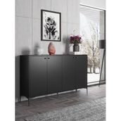 Wood'n Love Hestia Premium 160 cm 4 Kapak Metal Ayaklı Çok Amaçlı Dolap Konsol