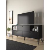 Wood'n Love Mia 160 cm Siyah-Siyah Tv Ünitesi