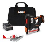 Worx WX842 20 Volt 2.0 Ah Li-Ion 15-50 mm Profesyonel Şarjlı Çivi Çakma Makinesi + 2700 Adet Yedek Çivi
