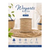 woyarts Rafya İp 100 gr 250 m Çanta, Şapka, Plaj Çantası, Sepet ve Dekoratif Örgü İpi ( %100 polipropilen)