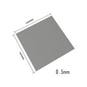 Wozlo 0.5mm 100X100MM Chipset Soğutucu Termal Pad - Cep Telefonu Notebook Ps4 Ps5 - Gri - 13W/M.K