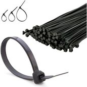 Wozlo 30 cm Kablo Bağı 3.6x300 mm Toplama Siyah 100 Adet Cırt Kablo Kelepçe