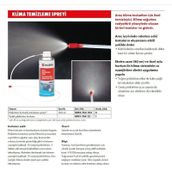 Würth 300 ml Klima Dezenfektanı Temizleme Spreyi