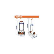 WWB9A06 Katlanır Taşıma Arabası 60 kg Elits Hırdavat - Gri