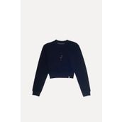 WWF Market Flamingo - Siyah Crop Sweatshirt