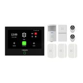 Xenon Smart Akıllı Alarm Güvenlik Kiti Wi-Fi/4G Otomatik Arama SMS Dahili Siren Bataryalı Mobil Uygulama ile Kontrol Dokunmatik Ekran Uzaktan Kumanda Kapı Pencere Hareket Su Baskını Sensörü X7570