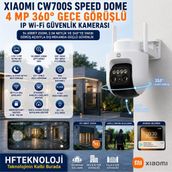 Xiaomi Renkli Gece Görüşü ve Kızılötesi Gece Görüş Desteği ile CW70 Speed Dome 4 Mp 360 Derece Gece Görüşlü Ip Wi-Fi Güvenlik Kamerası - 4MP ÇÖNÜRLÜK