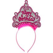 Xnews Happy Birthday Neon Pembe Renk 24x15 cm Doğum Günü Tacı