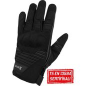 Xspeed Comfy En/ Tse 13594 Sertifikalı Yazlık Korumalı Motosiklet Eldiveni Siyah - 3XL