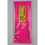 Yabalı 100 cm Çelik Misinalı 3.5 mm Örgü Şişi