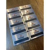Yaka Kartı İsimlik Metal 10 Adet Mıknatıslı Logo Baskılı Premium 01