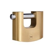 Yale Y114b/90/127/1 - 90mm Oval Kayar Pimli Pirinç Asma Kilit Sertleştirilmiş Çelik Halka