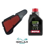 Yamaha Delight 125 Motul Yağ Ve Hava Filtre Bakım Seti Bs0035