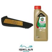 Yamaha X-Max 125 2017 Öncesi Castrol Yağ Ve Hava Filtre Bakım Seti Bs0030