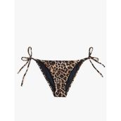Yanları Bağlamalı Leopar Desenli Bikini Altı