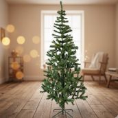 Yapay Noel Ağacı, 90 cm Yeşil Çam, Dekoratif Yılbaşı Süsü, İç Mekan Kullanımı İçin