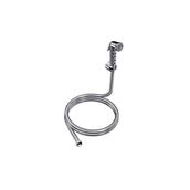 yapıtaşı Mega Abs Krom Taharetmatik Şattaf Seti 100-120cm Örgülü Spiral Hortum Yt21