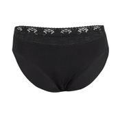 Yaren Tuhafiye 3528 Yıldız 12 Adet Likralı Dantelli Bikini Siyah Külot